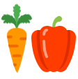 Carrot Capsicum Sushi - Rice Runner