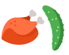 Teriyaki Chicken Cucumber Sushi - Rice Runner